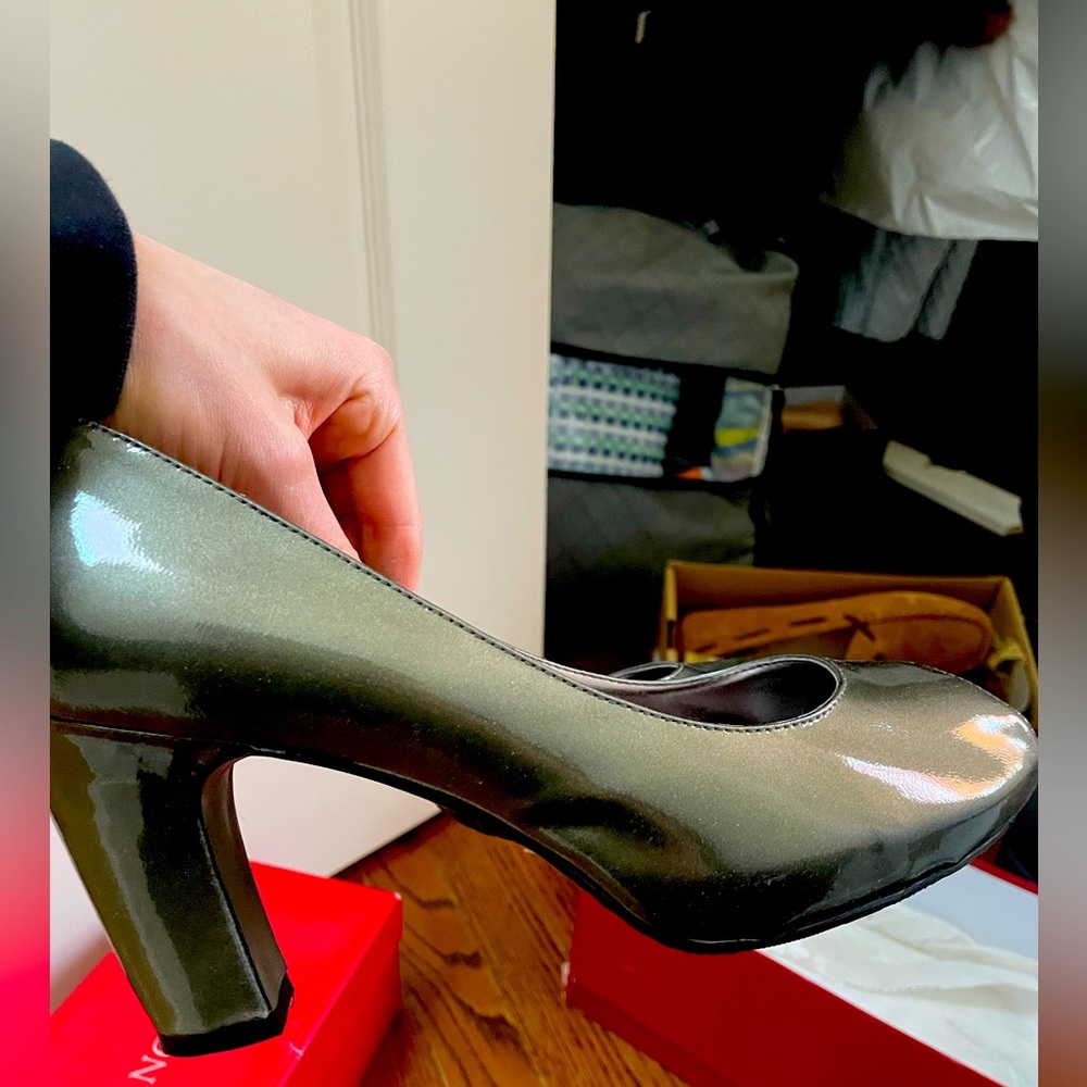 Sacha London gorgeous silver heels